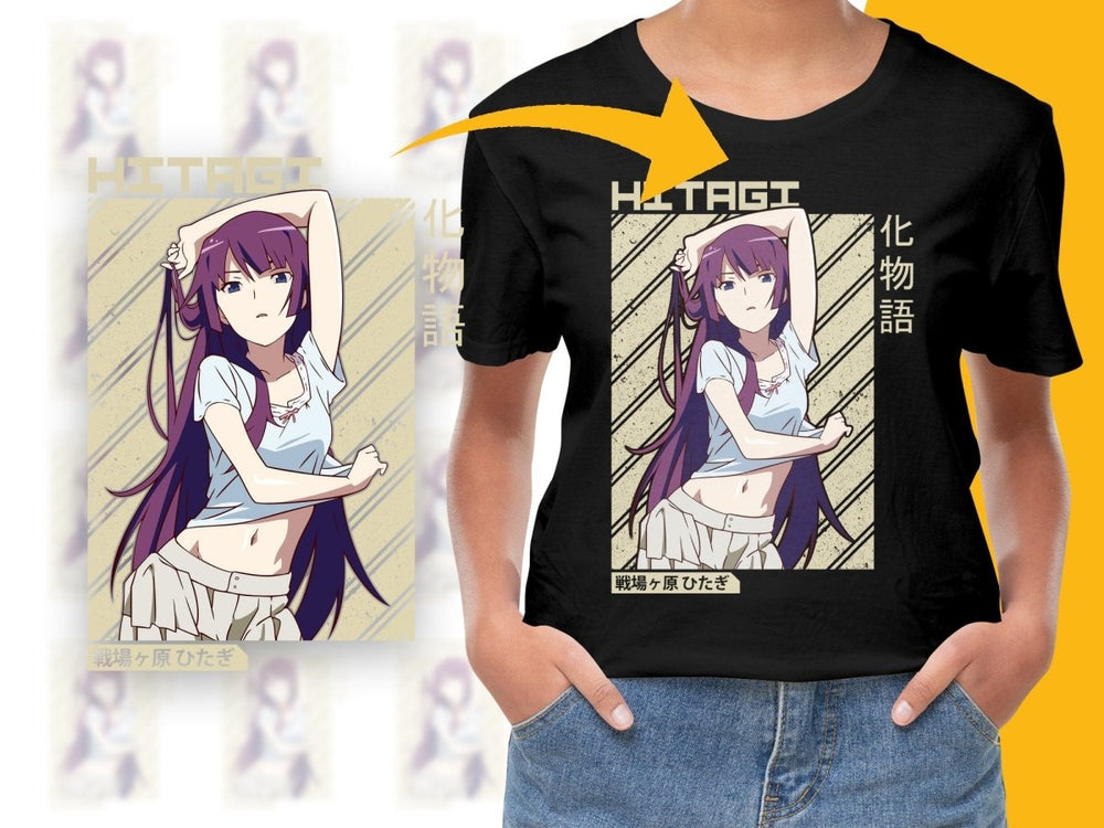 Hitagi Anime Character PNG File - Teepew