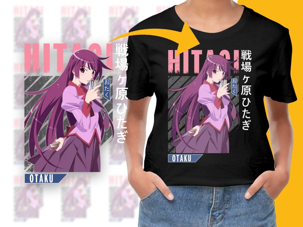 Hitagi Otaku Anime Character PNG File - Teepew