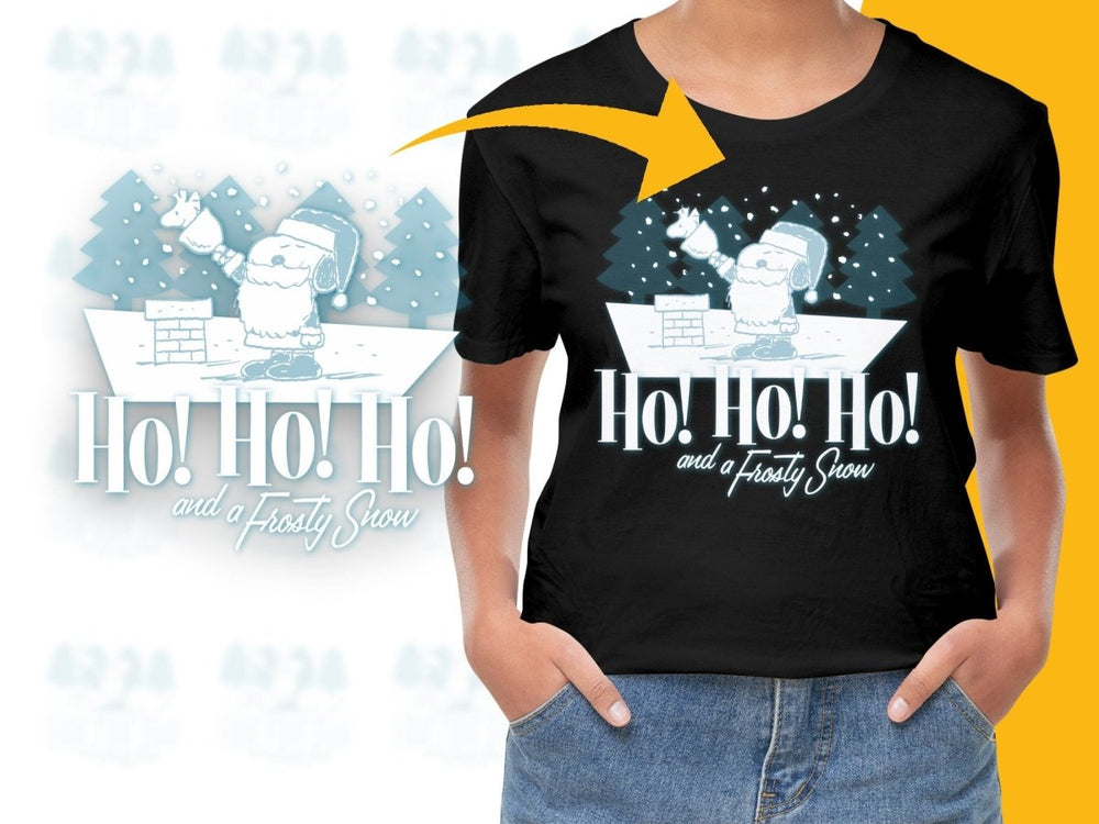 Ho Ho Ho and a Frosty Snow Christmas Snoopy PNG File - Teepew