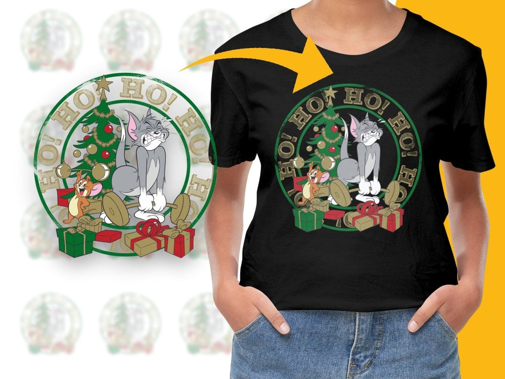 Ho Ho Ho Christmas Tree with Presents Digital product - Teepew