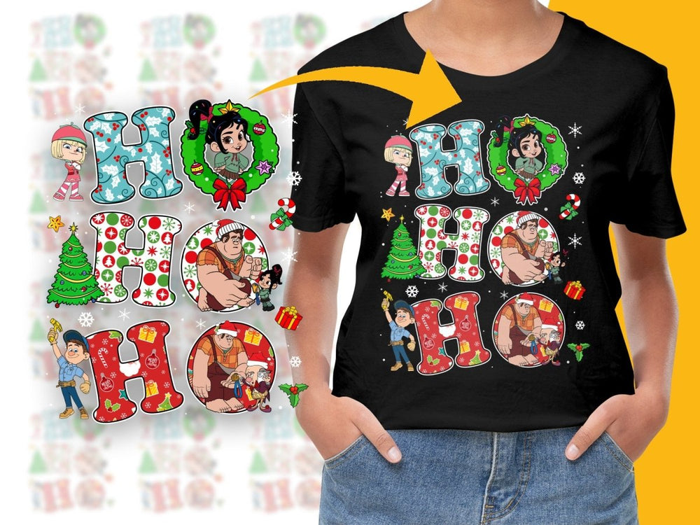 Ho Ho Ho Wreck - It Ralph Christmas Kids PNG File - Teepew