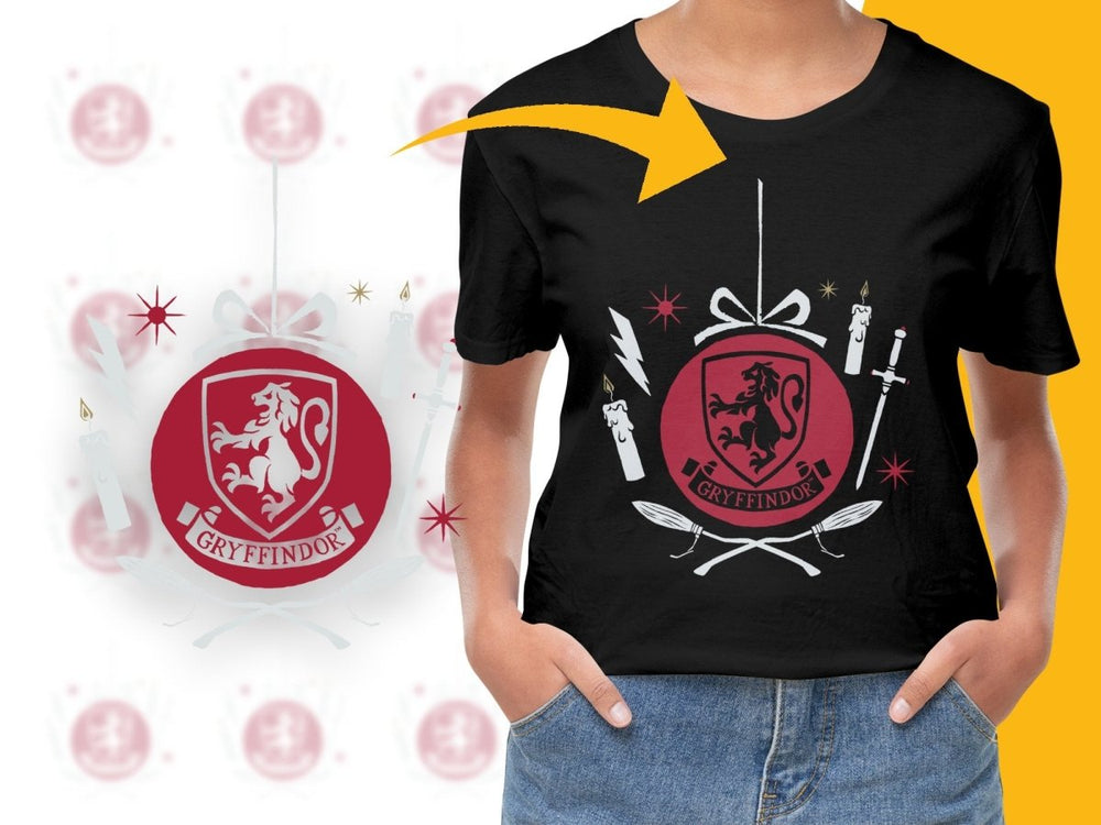 Hogwarts Christmas Gryffindor Crest PNG File - Teepew