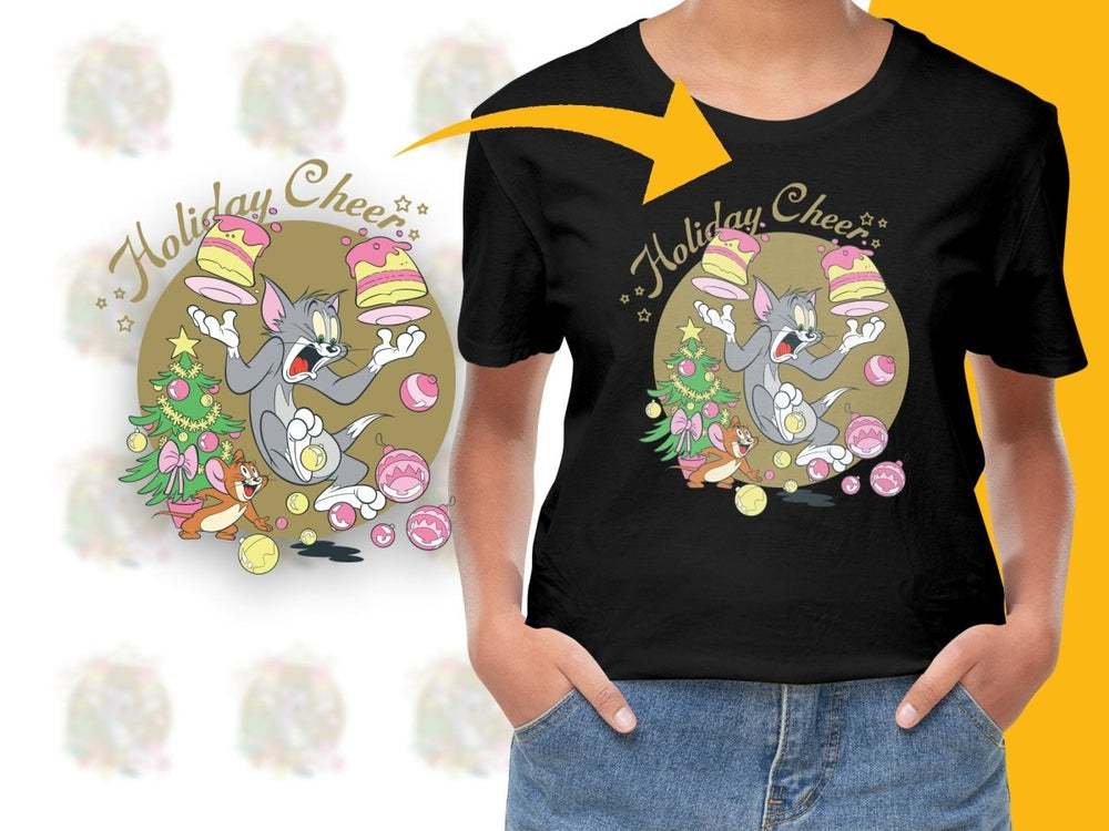 Holiday Cheer Tom and Jerry Christmas Digital product - Teepew