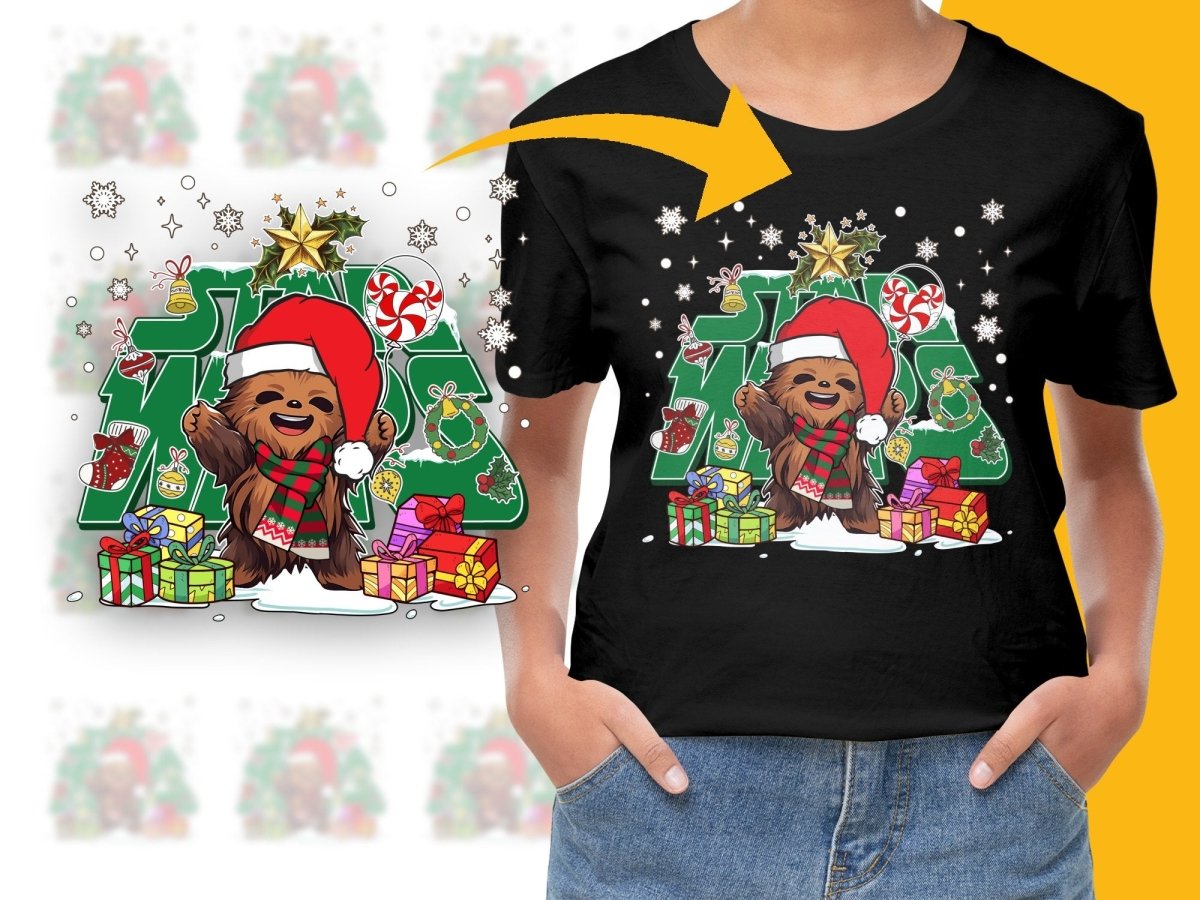 Holiday Cheer with Chewbacca Christmas PNG File - Teepew