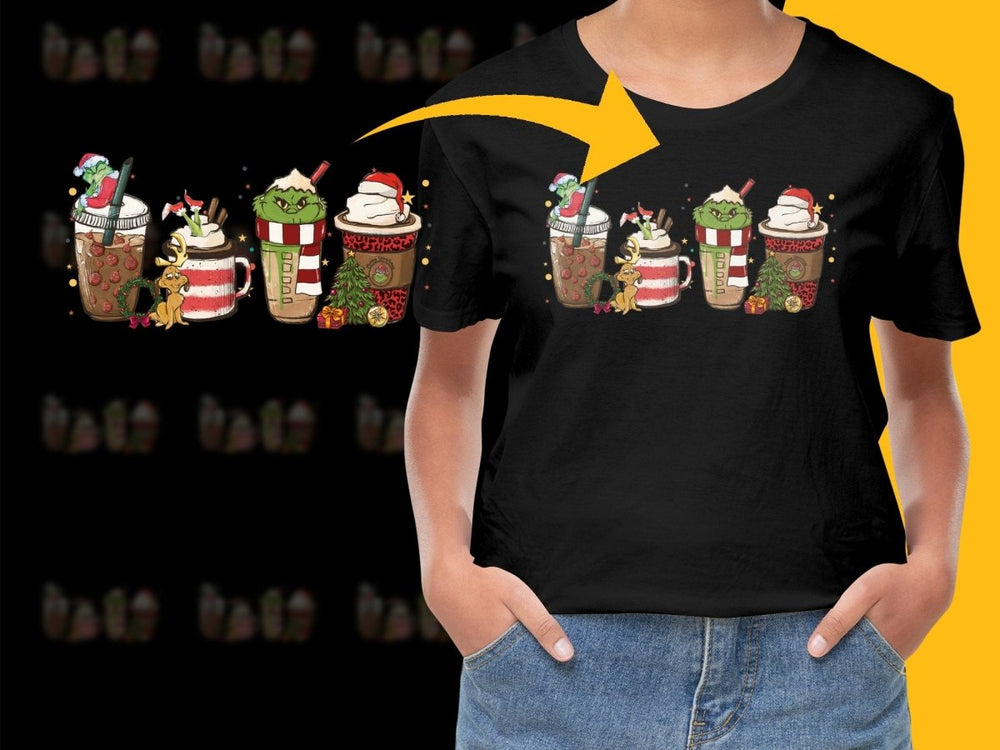 Holiday Coffee Christmas Themed Grinch PNG File - Teepew