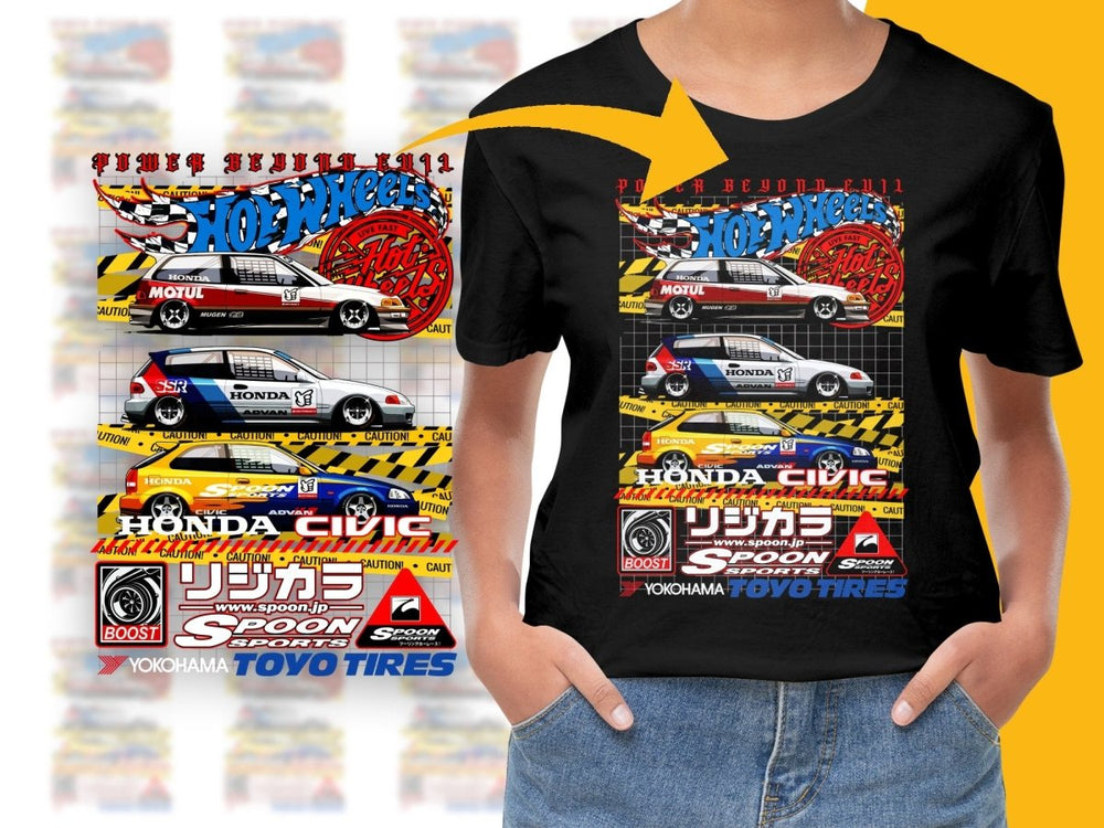 Hot Wheels Honda Civic Racing Team PNG File - Teepew