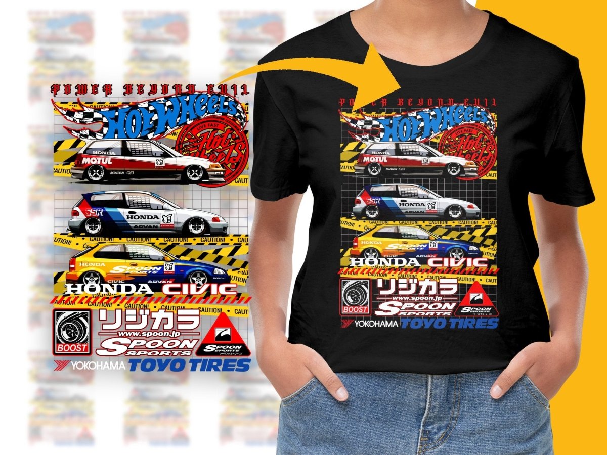Hot Wheels Honda Civic Racing Team PNG File - Teepew