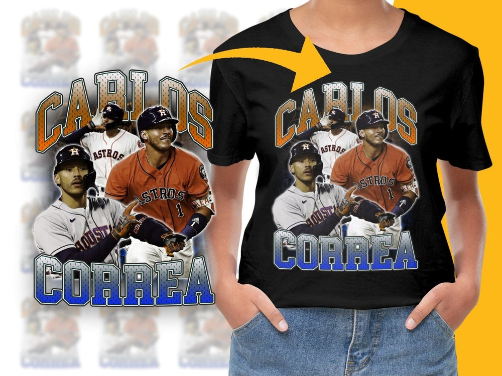 Houston Astros Carlos Correa Graphic PNG File - Teepew