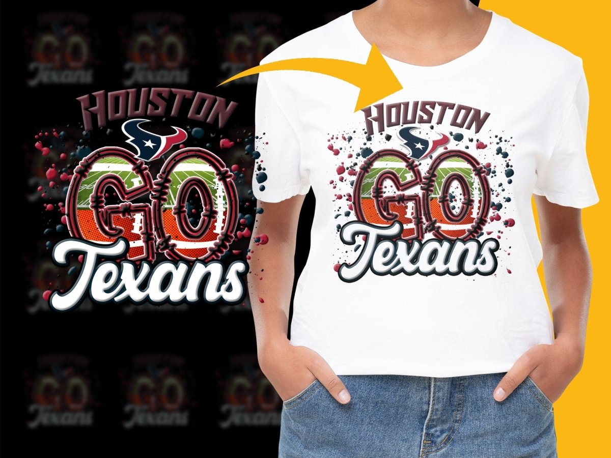 Houston Go Texans NFL Football Graphic Design PNG File - Teepew