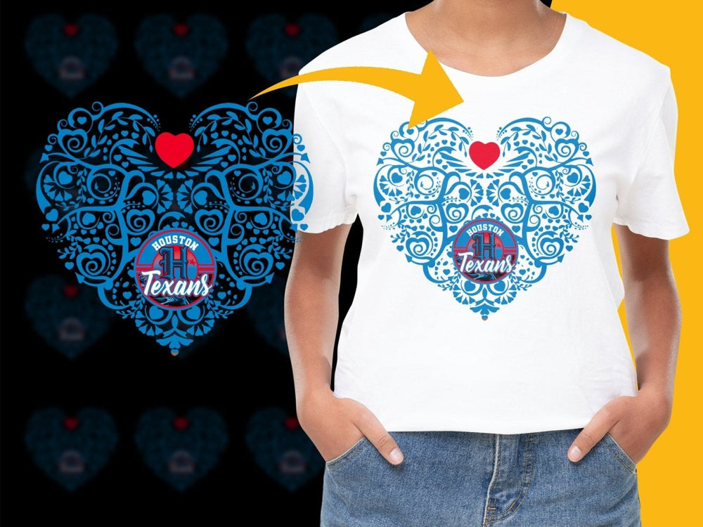 Houston Texans Heart Design NFL Logo PNG File - Teepew