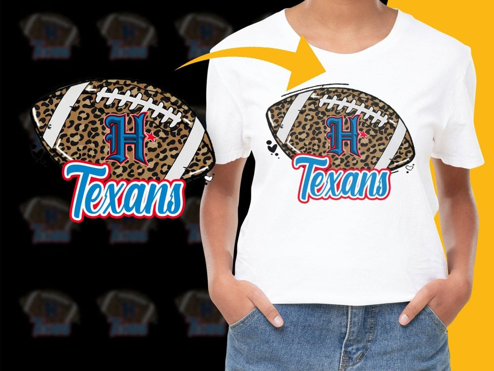 Houston Texans Leopard Print Football Graphic PNG File - Teepew