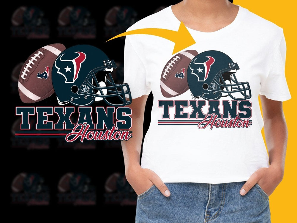 Houston Texans Logo and Helmet Design PNG File - Teepew