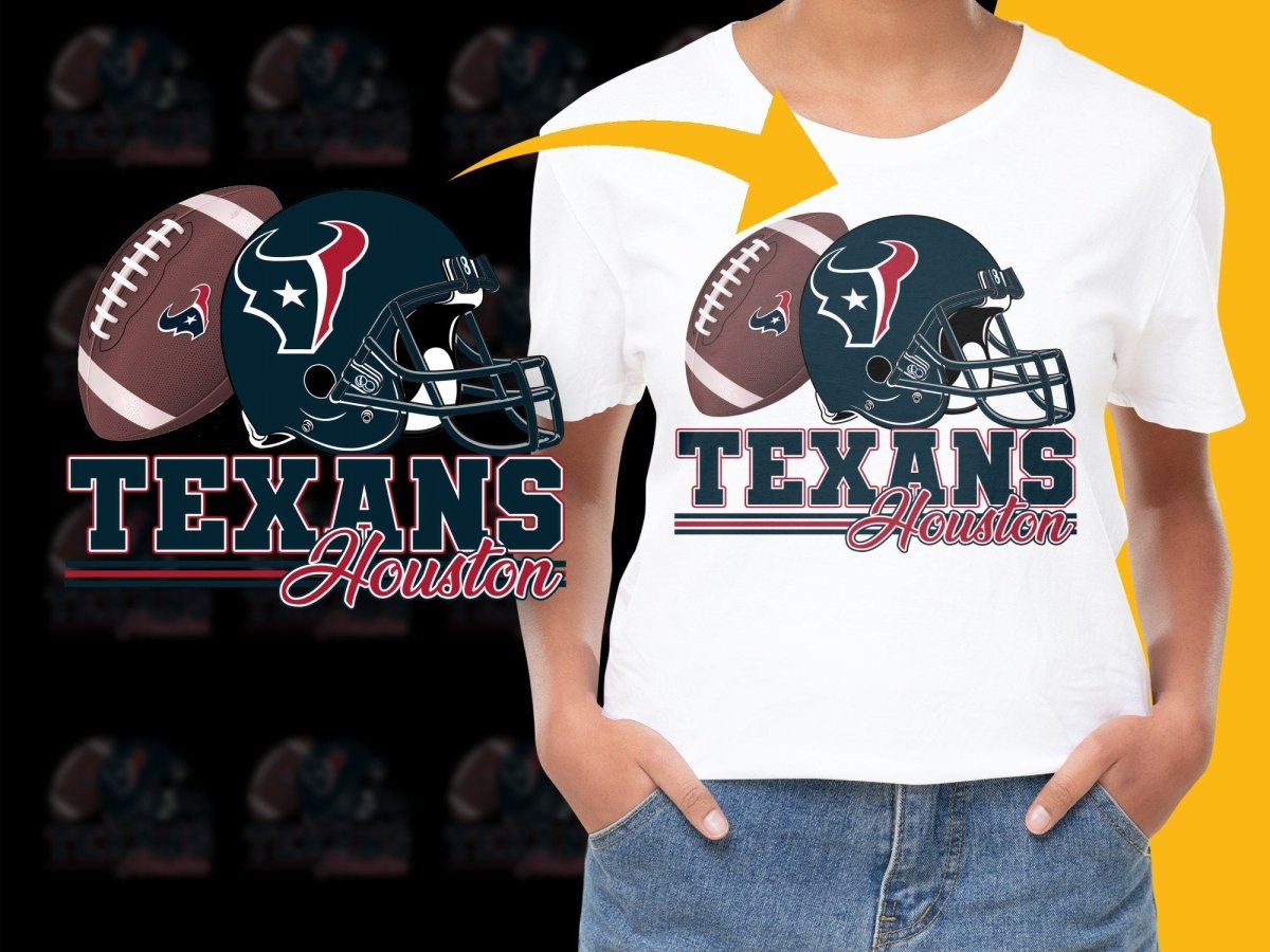 Houston Texans Logo and Helmet Design PNG File - Teepew