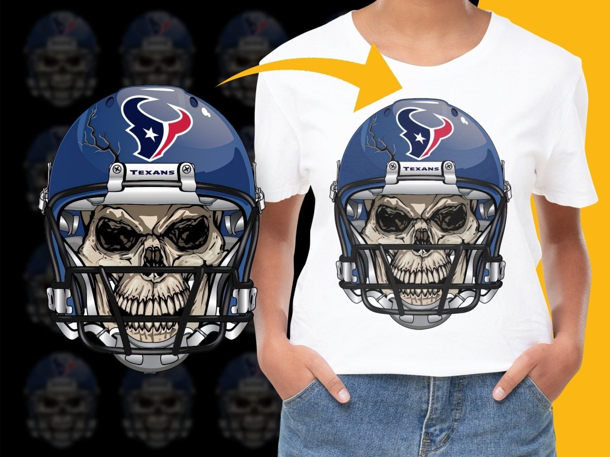 Houston Texans Skull Helmet Art Graphic PNG File - Teepew
