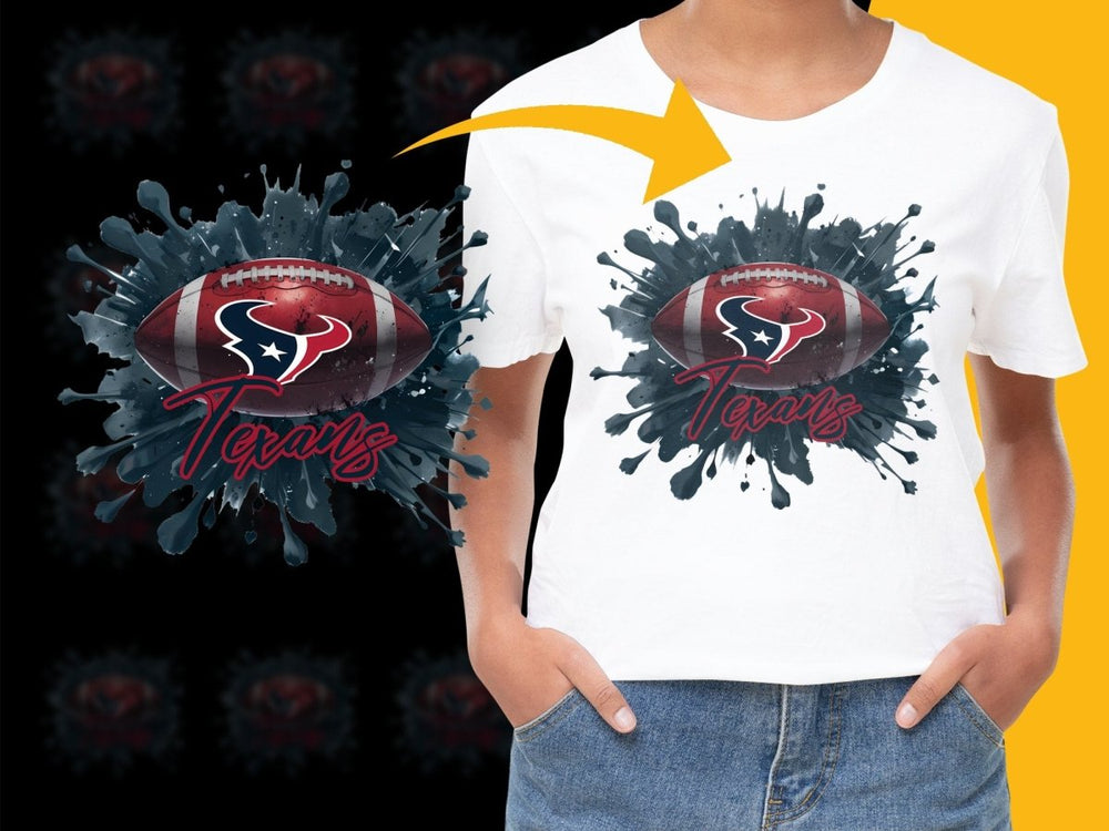 Houston Texans Splatter Design PNG File - Teepew