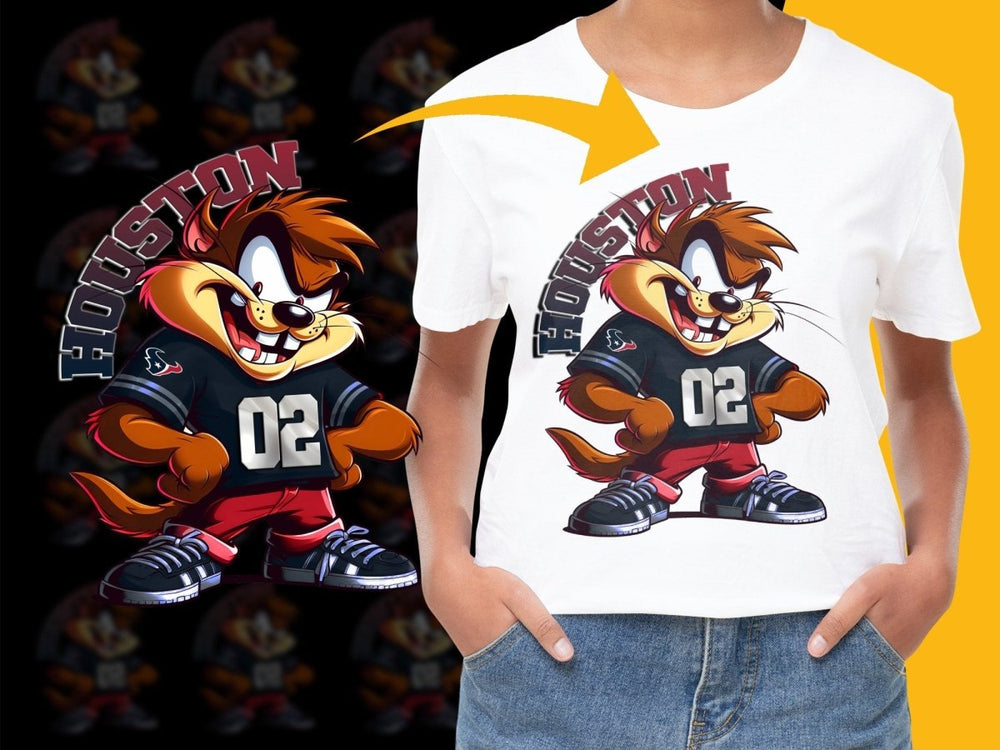 Houston Texans Taz 02 Custom Design PNG File - Teepew