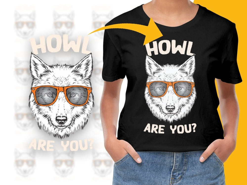 Howl Are You Design with Sunglasses Husky PNG File - Teepew