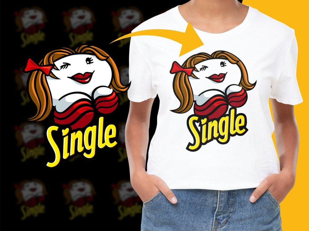 Humorous Cartoon Style Single Life Graphic PNG File - Teepew