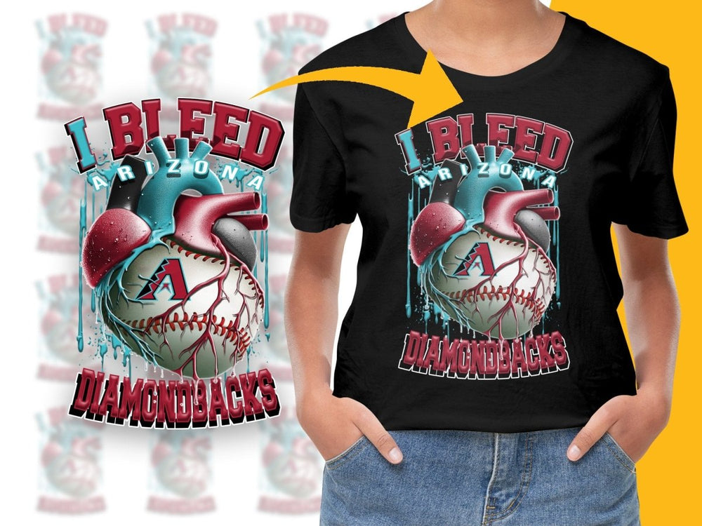 I Bleed For Arizona Diamondbacks Baseball PNG File - Teepew