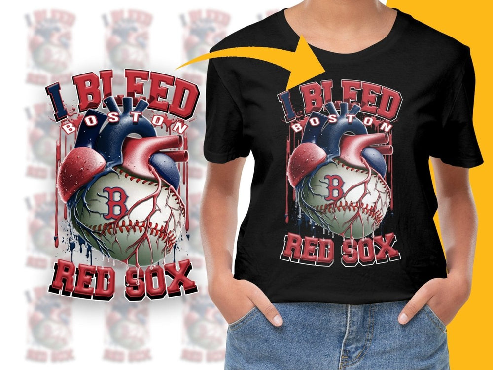 I Bleed For Boston Red Sox Baseball PNG File - Teepew
