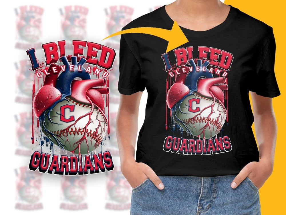 I Bleed For Cleveland Guardians Baseball PNG File - Teepew