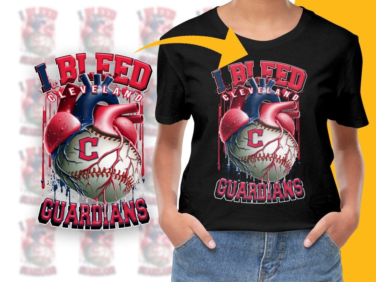 I Bleed For Cleveland Guardians Baseball PNG File - Teepew