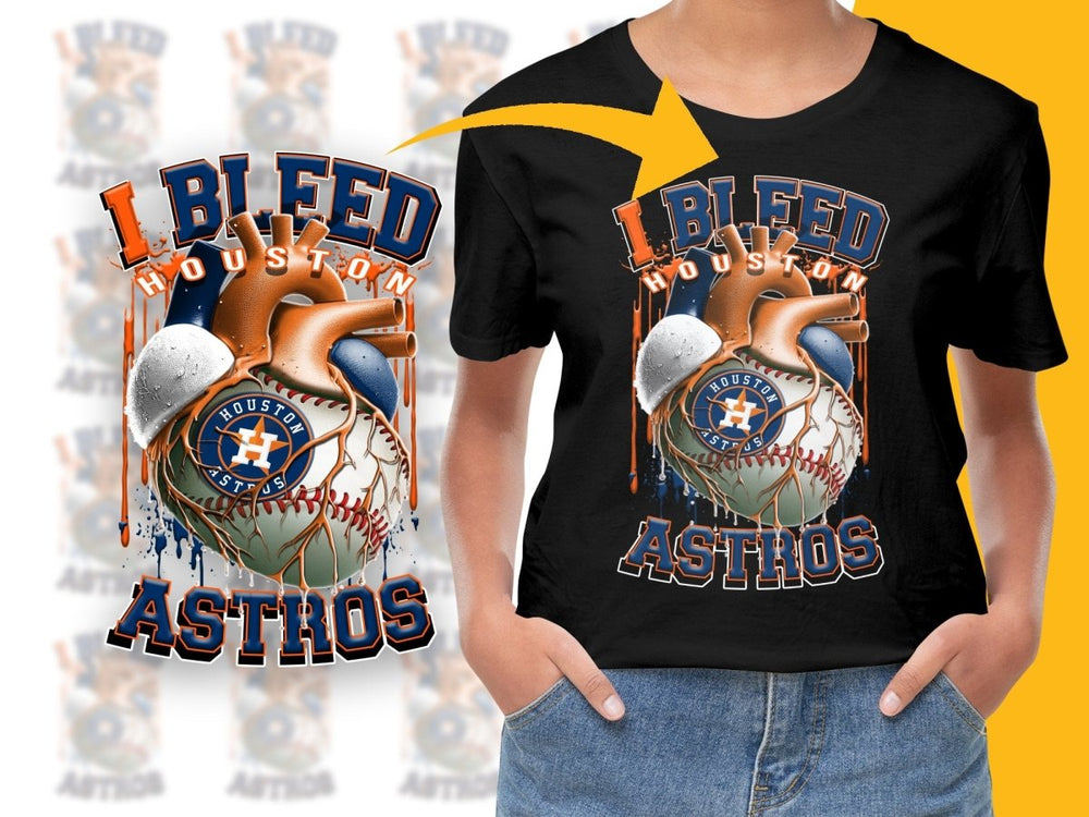 I Bleed For Houston Astros Baseball PNG File - Teepew
