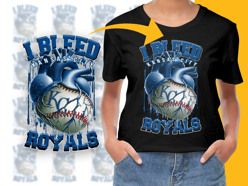 I Bleed For Kansas City Royals Baseball PNG File - Teepew