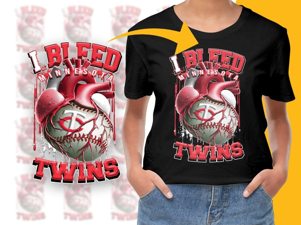 I Bleed For Minnesota Twins Baseball PNG File - Teepew