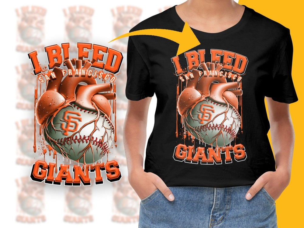 I Bleed For San Francisco Giants Baseball PNG File - Teepew