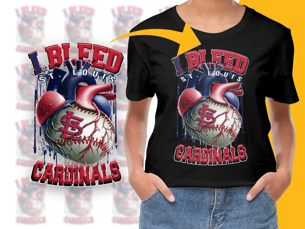 I Bleed For St. Louis Cardinals Baseball PNG File - Teepew