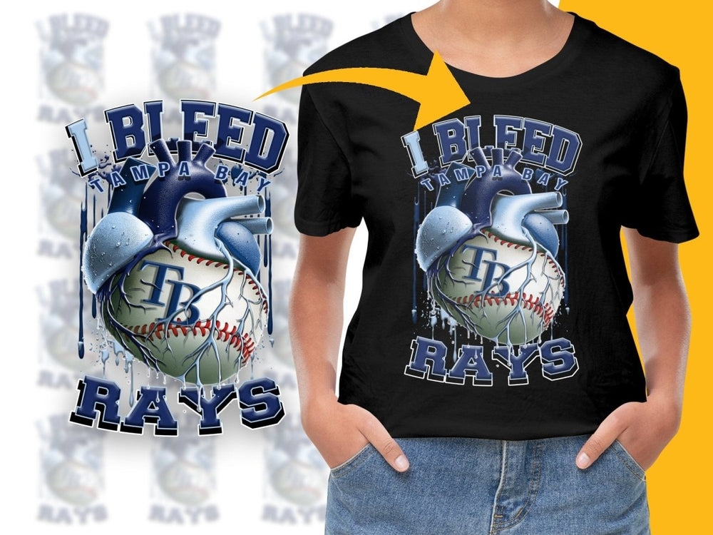 I Bleed For Tampa Bay Rays Baseball PNG File - Teepew