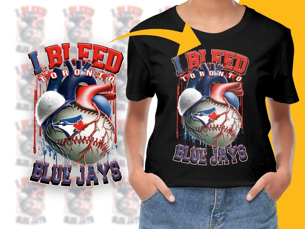 I Bleed For Toronto Blue Jays Baseball PNG File - Teepew