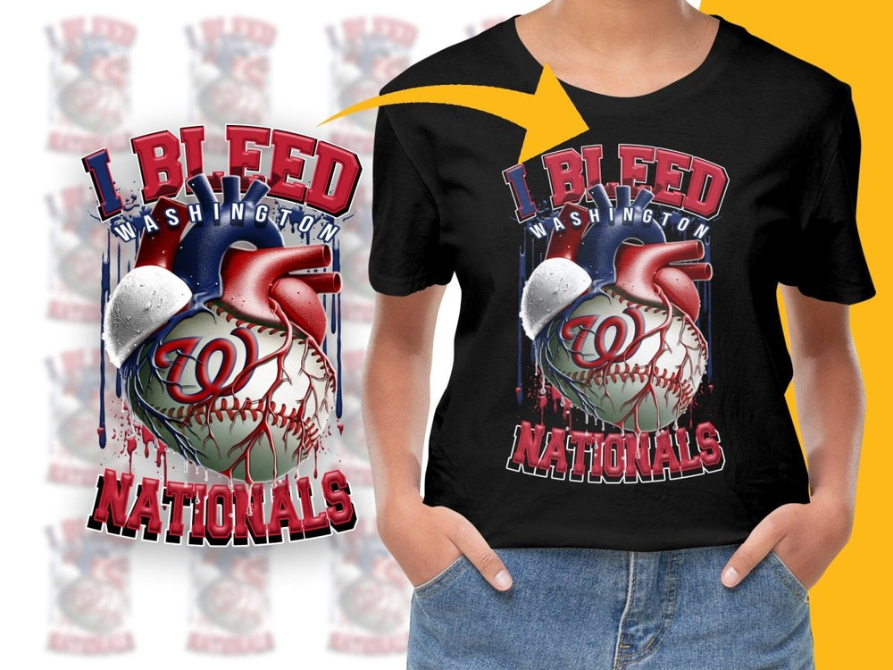 I Bleed For Washington Nationals Baseball PNG File - Teepew