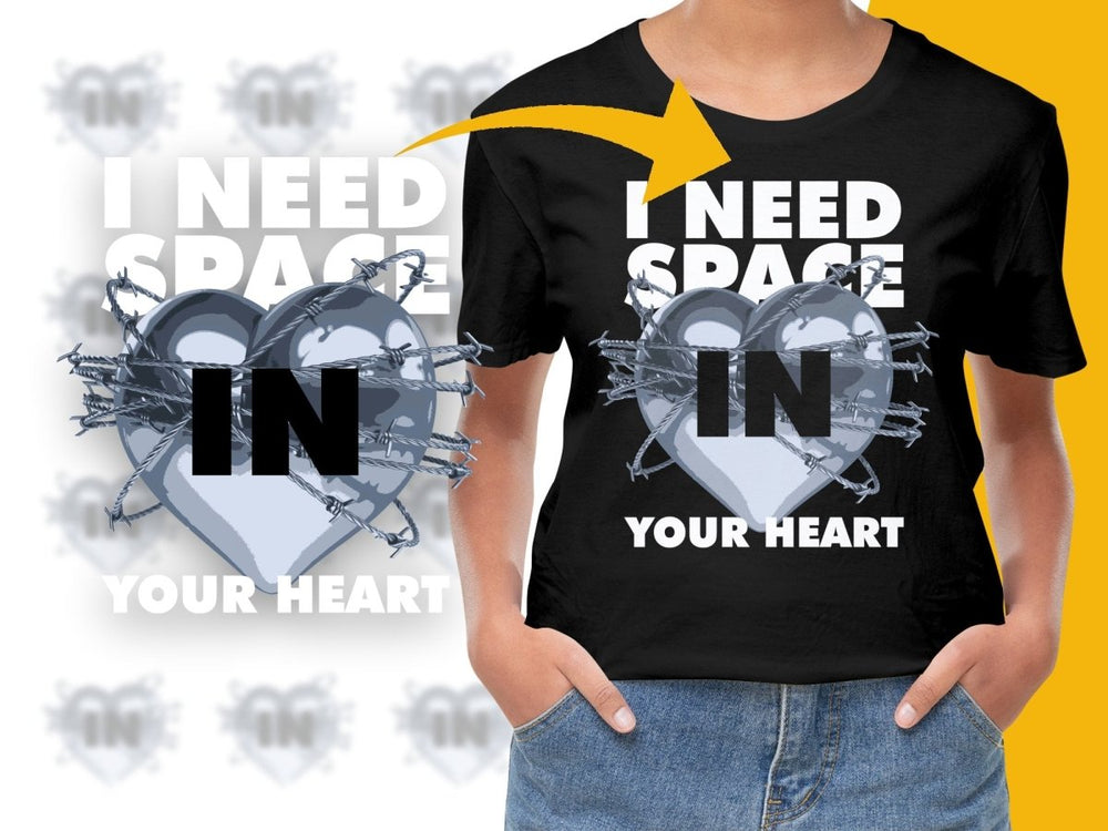 I Need Space In Your Heart Barbed Wire Heart PNG File - Teepew