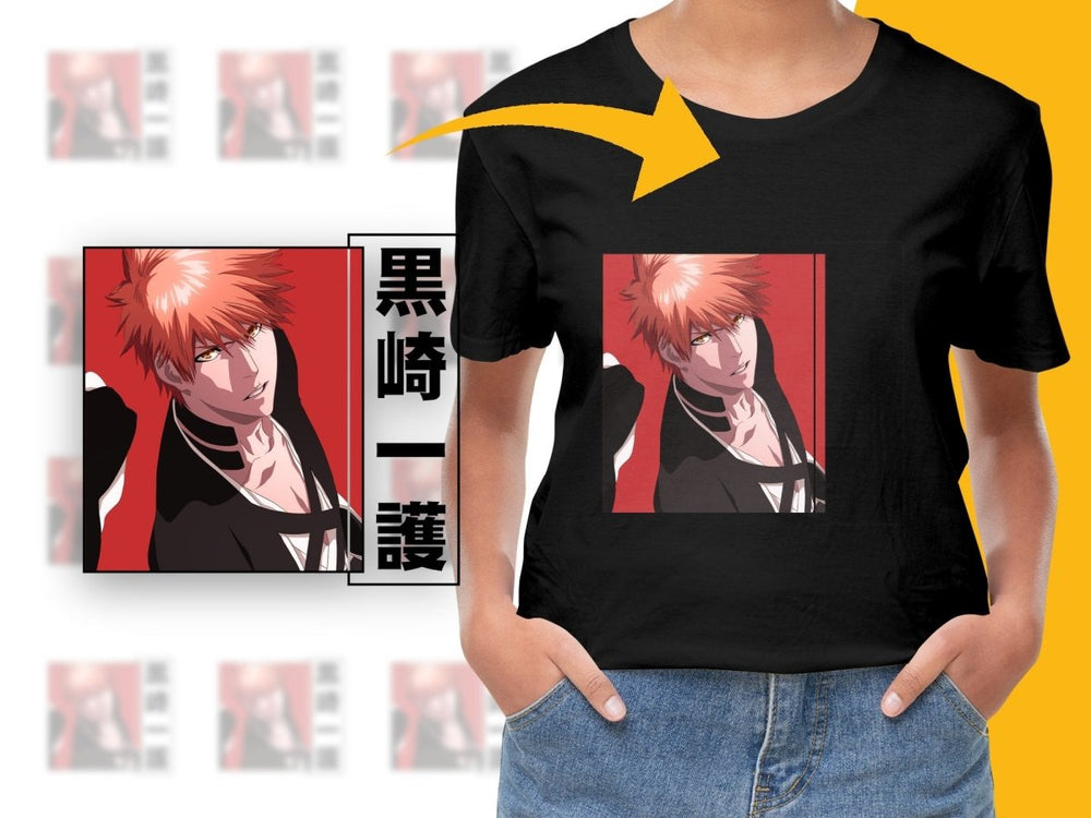 Ichigo Kurosaki Anime Character Art PNG Digital - Teepew