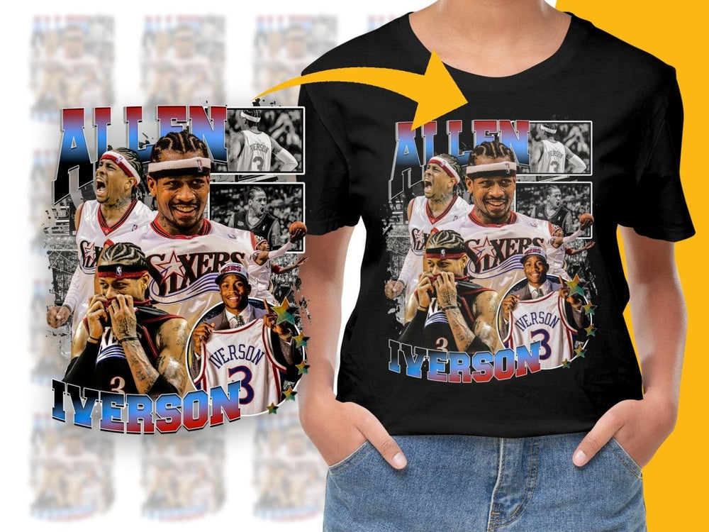Iconic Allen Iverson Bootleg Design PNG File - Teepew