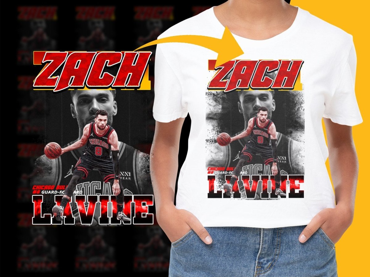 Iconic Basketball Star Zach Lavine PNG File - Teepew