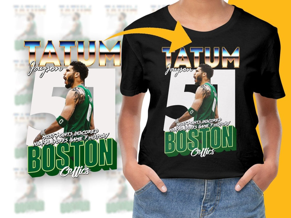 Iconic Boston Celtics Jayson Tatum NBA Playoffs Bootleg PNG File - Teepew