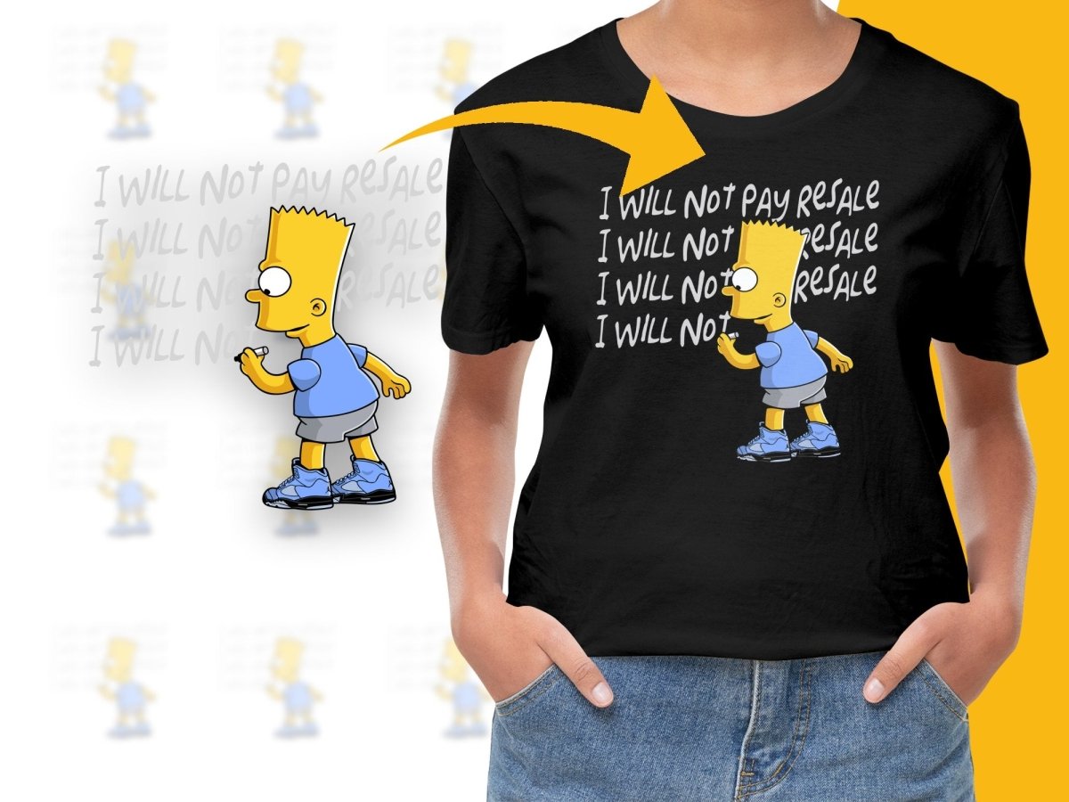 Iconic Boy Drawing on Wall I Will Not Pay Resale PNG File - Teepew