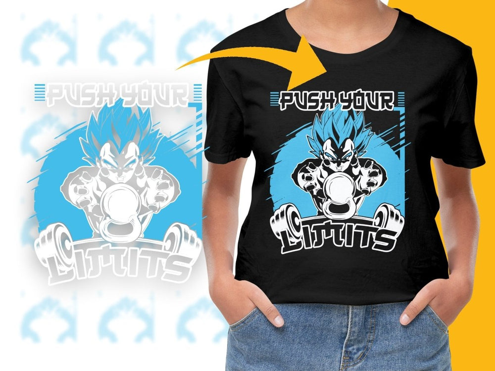 Iconic Design Featuring Vegeta Silhouette PNG File - Teepew