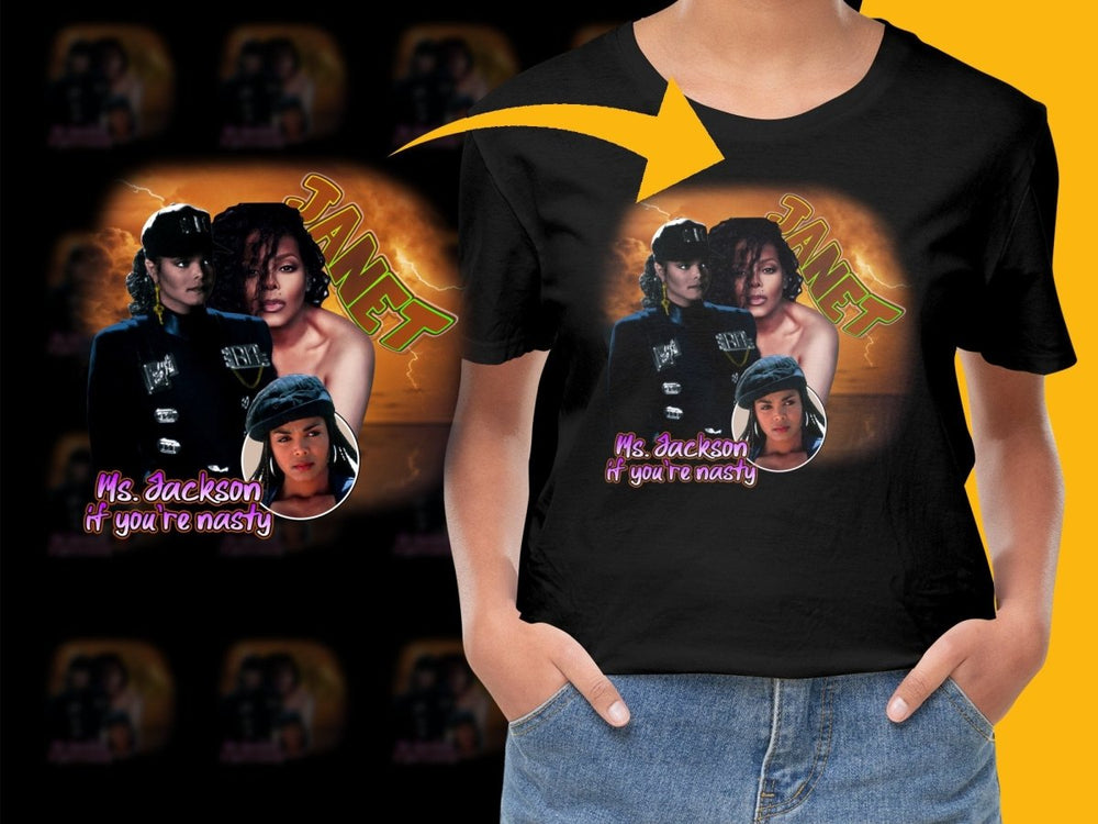 Iconic Janet Jackson Ms. Jackson If You're Nasty PNG File - Teepew