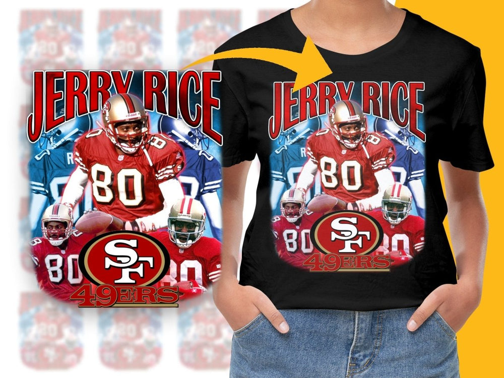 Iconic Jerry Rice and 49ers Legends PNG File - Teepew