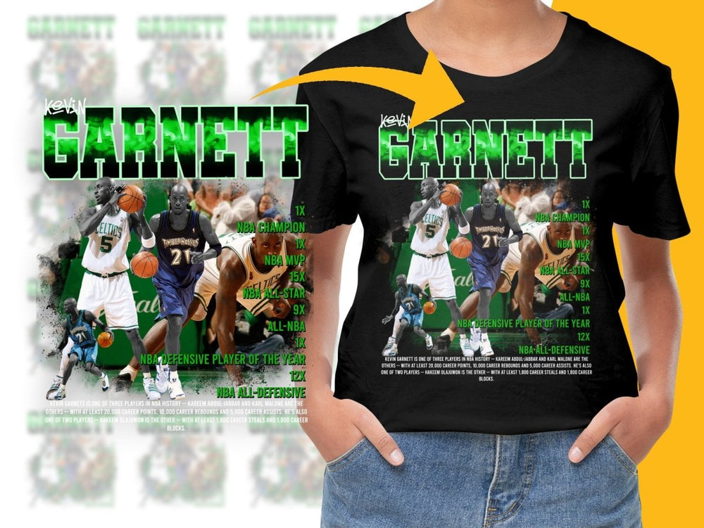 Iconic Kevin Garnett NBA Legend Bootleg PNG File - Teepew