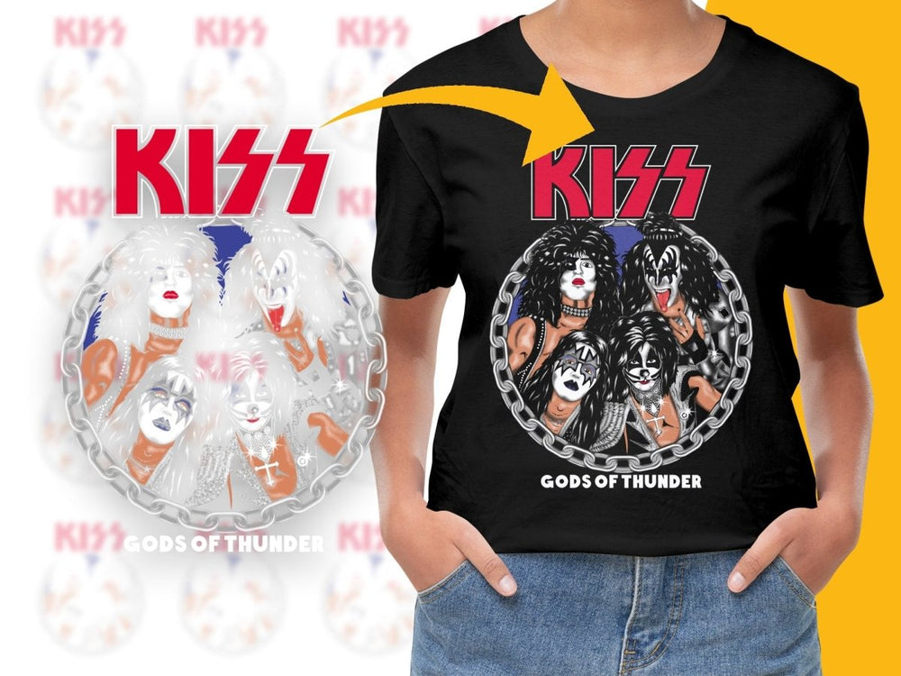 Iconic KISS Chain Border Design Rock Music PNG File - Teepew