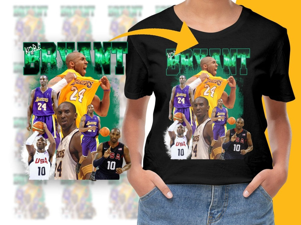 Iconic Kobe Bean Bryant Basketball Star Bootleg PNG File - Teepew
