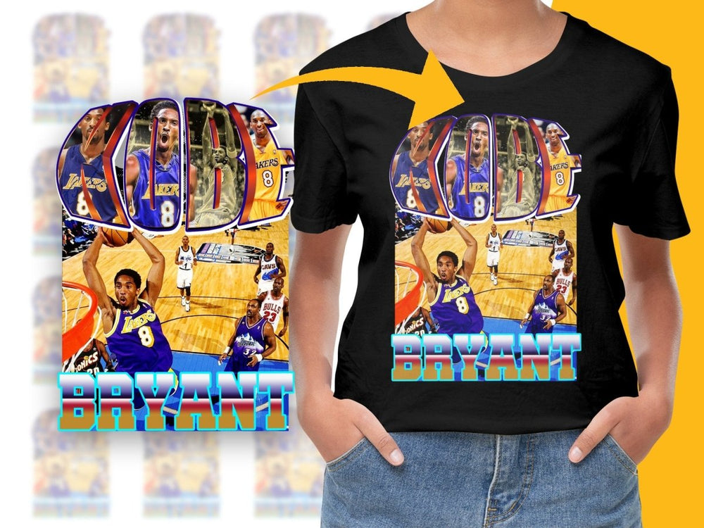 Iconic Kobe Bryant Basketball Legend Bootleg PNG File - Teepew