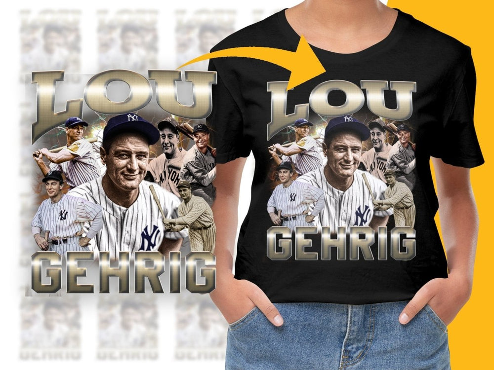Iconic Lou Gehrig New York Yankees PNG File - Teepew