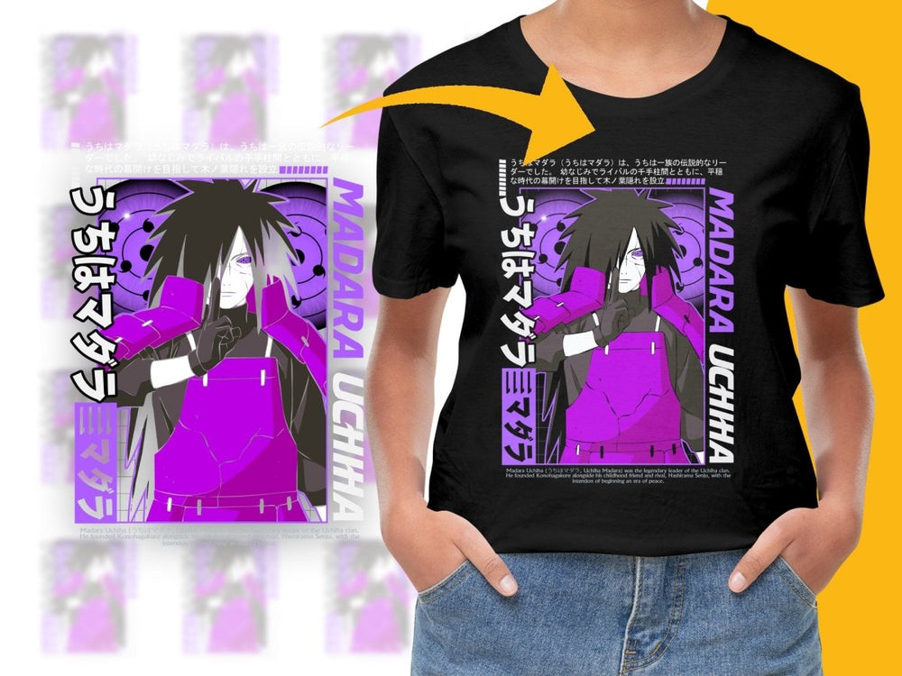 Iconic Madara Uchiha Anime Character Graphic PNG File - Teepew
