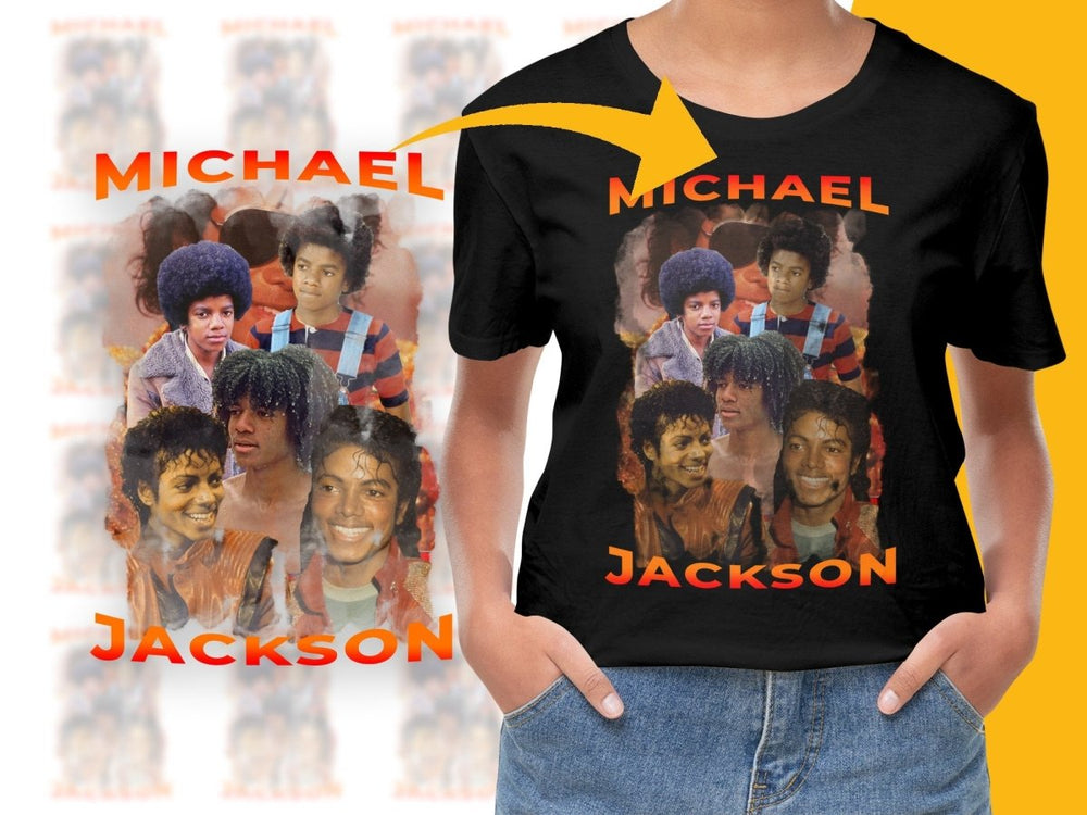 Iconic Michael Jackson Evolution PNG File - Teepew
